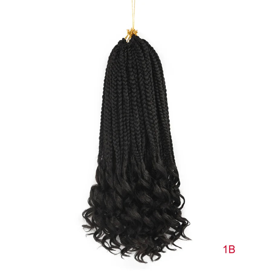 TOMO Box Braids Crochet Hair 14 18 24 Inch 3X Goddess Box Braids Croch ...