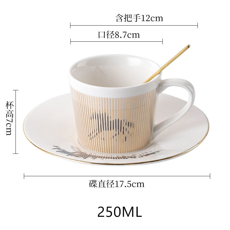 New Dynamic mirror reflection Cup Mug 250~300ml Home Drinkware creative Ceramic Anamorphic Cup Coffee Tea set Interesting gift