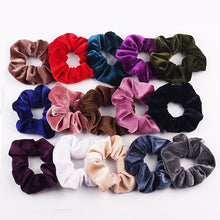 Load image into Gallery viewer, Velvet Scrunchie Women Girls Elastic Hair Rubber Bands Accessories  For Women Tie Hair Ring Rope Ponytail Holder