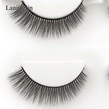 Load image into Gallery viewer, 3 pairs natural false eyelashes fake lashes long makeup 3d mink lashes extension eyelash mink eyelashes for beauty #X11