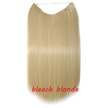 Load image into Gallery viewer, 20inch Invisible Wire No Clip One Piece Halo Hair Extension flip in false hair Hairpieces Synthetic hair for women