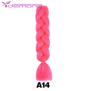 Y Demand 24 Inch Ombre Color Synthetic Braids Before Stretching Wholesale Jumbo Braids KaneKalon Hair Straightener 100G/Pcs