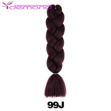 Load image into Gallery viewer, Y Demand 24 Inch Ombre Color Synthetic Braids Before Stretching Wholesale Jumbo Braids KaneKalon Hair Straightener 100G/Pcs