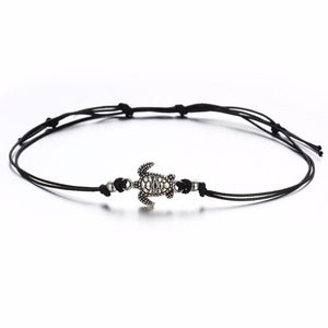 Summer Beach Turtle  Rope String Anklets For Women