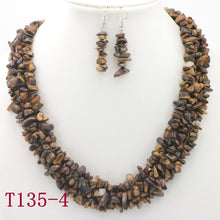 Load image into Gallery viewer, WUBIANLU Garnet Purple Crystal Fluorite Coral crystal Necklace Earrings Hot Sale Suitable Women Banquet Jewelry Fashion Style