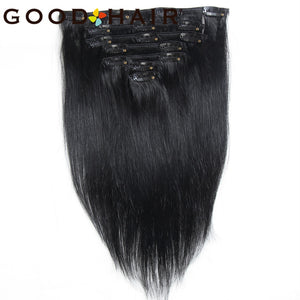Brazilian Remy Straight Clip in Human Hair Ext14