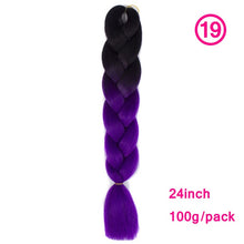 Load image into Gallery viewer, plecare 24inch Synthetic Jumbo Braid Hair 3.527lb/1 pc Pack Crochet Braiding Hair Extensions