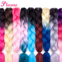 Load image into Gallery viewer, plecare 24inch Synthetic Jumbo Braid Hair 3.527lb/1 pc Pack Crochet Braiding Hair Extensions