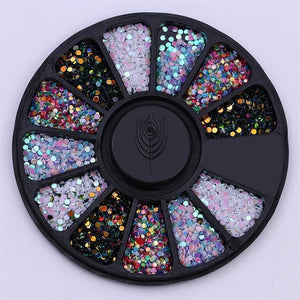 Mixed Color Chameleon Stone Nail Rhinestone set